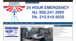 Desktop Screenshot of patriotsprinkler.com